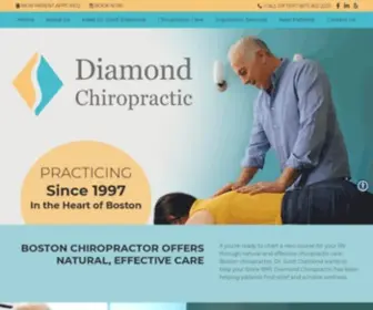 Diamondchiropractic.com(Back Bay Chiropractor in Boston MA) Screenshot