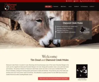 Diamondcreekmules.com(Mule Sales) Screenshot