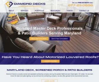 Diamonddecksmd.com(Maryland Deck Builder) Screenshot