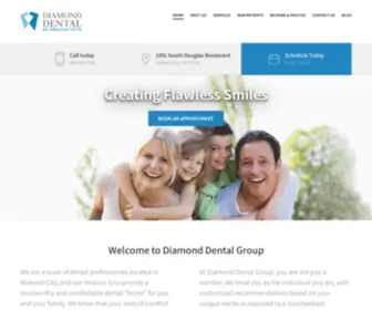 Diamonddentalok.com(Diamond Dental Group) Screenshot