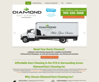 Diamondductcleaning.ca(Diamond Duct Cleaning Inc) Screenshot