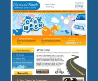 Diamondfinishwash.com(Diamond Finish Car Wash & Detail Center) Screenshot