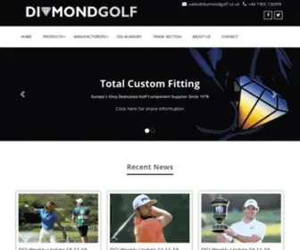 Diamondgolf.co.uk(Europe's only dedicated golf component supplier since 1978) Screenshot