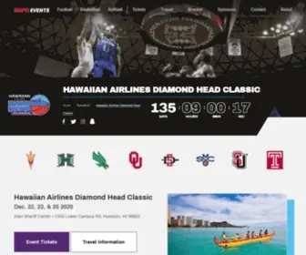 Diamondheadclassic.com(The Hawaiian Airlines Diamond Head Classic) Screenshot