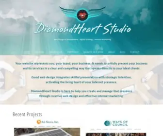 Diamondheartstudio.com(Affordable Web Design for Solopreneurs and Small Businesses) Screenshot