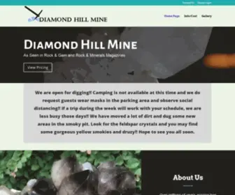 Diamondhillmine.com(Gemstone Digging Site) Screenshot