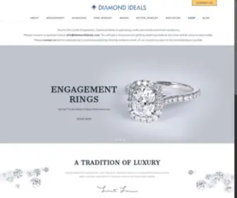 Diamondideals.com(Diamond Engagement Rings from Diamond Ideals) Screenshot