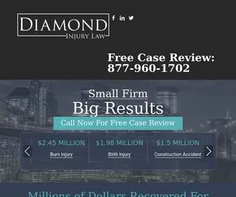 Diamondinjurylaw.com(Bronx Personal Injury Attorney) Screenshot