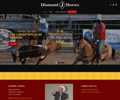 DiamondjHorses.com(Live Horse Auctions) Screenshot