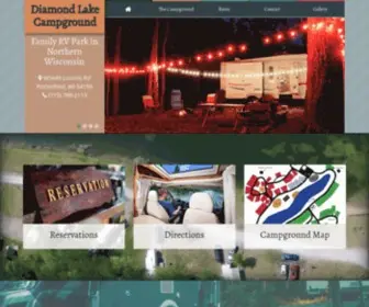 Diamondlakecampground.com(RV Park Northern Wisconsin) Screenshot