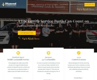 Diamondlockandsecurity.com.au(24 Hour Locksmith in Perth) Screenshot