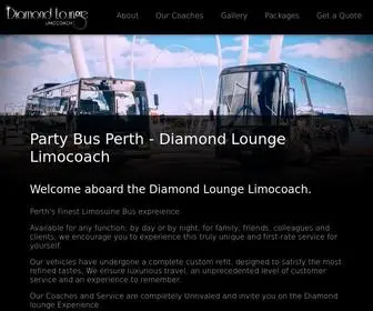 Diamondlounge.com.au(Party Bus Perth) Screenshot