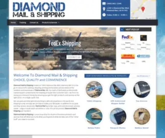 Diamondmailandshipping.com(Packing, Shipping, Mailing) Screenshot