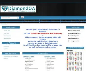 Diamondoa.org(Diamondoa PR4 Free General Web Directory) Screenshot