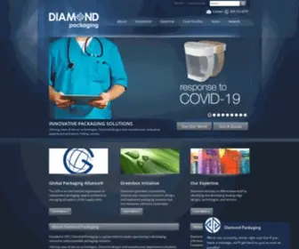 Diamondpackaging.com(Innovative Packaging Solutions) Screenshot