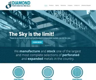 Diamondperf.com(Diamond Perforated Metals) Screenshot