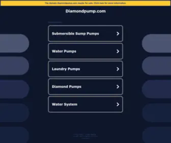 Diamondpump.com(Pumps®) Screenshot