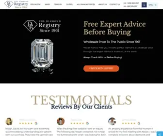 Diamondregistry.com(Engagement Rings & Jewelry Price Information) Screenshot