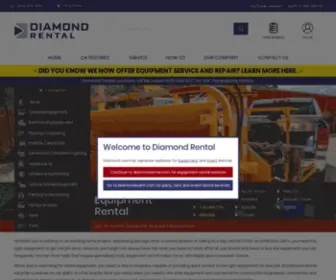 Diamondrental.com(Equipment & Tool Rental Company Utah) Screenshot