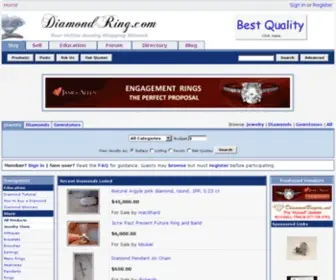 Diamondring.com(Diamond & Jewelry Shopping Network) Screenshot