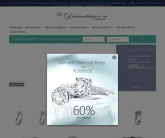 Diamondrings.co.za(Diamond Engagement Rings) Screenshot