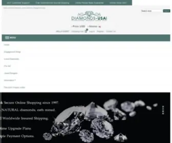 Diamonds-USA.com(Clarity Enhanced Diamonds) Screenshot