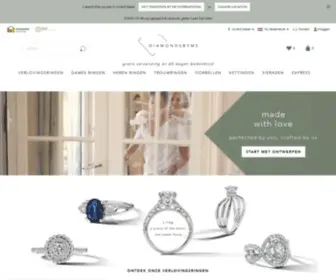 Diamondsbyme.nl(Zelf ontwerpen van diamanten sieraden) Screenshot