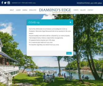 Diamondsedgerestaurantandmarina.com(Diamond's Edge Restaurant & Marina Diamond Cove Portland Maine) Screenshot