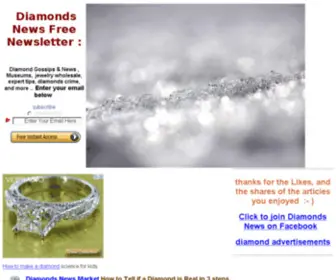 Diamondsnews.com(Diamonds News and Jewelry Gifts) Screenshot