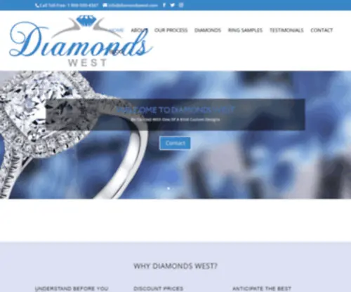 Diamondswest.com(Diamond West) Screenshot