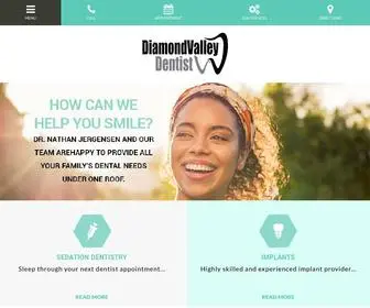 Diamondvalleydentist.com(Dentist Hemet CA) Screenshot