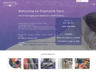 Diamondyarn.com(Diamond Yarn) Screenshot