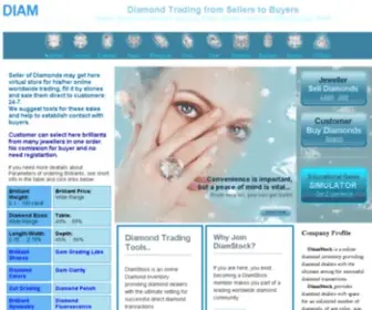 Diamstock.com(Diamond online Market for jewellers and Customers on) Screenshot