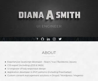 Diana-Adrianne.com(Diana Smith) Screenshot