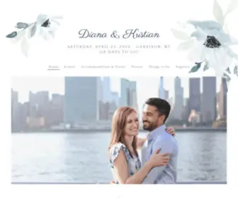 Diana-AND-Kristian.wedding(Diana DeMallie and Kristian Gennaci's Wedding Website) Screenshot