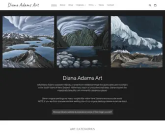 Dianaadams.co.nz(Artist Diana Adams) Screenshot