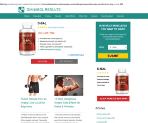 Dianabolresults.com(Dianabol Results) Screenshot