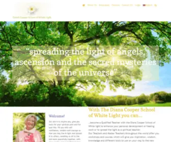 Dianacooperfoundation.com(Diana Cooper School of White Light) Screenshot