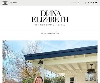 Dianaelizabethblog.com(A Phoenix based lifestyle blog. Traditional home and garden living on a 1952 home) Screenshot