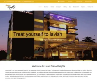 Dianaheights.com(Best Hotel near Nedumbassery airport) Screenshot