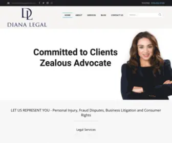 Dianalegal.com(Diana Legal) Screenshot