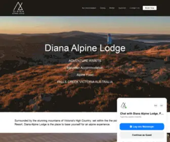 Dianalodge.com(Diana Alpine Lodge offers quality Falls Creek accommodation and) Screenshot