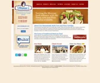 Dianas.net(Mexican Food wholesale) Screenshot