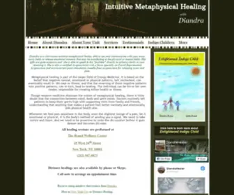 Diandrahealer.com(Intuitive Metaphysical Spiritual Healer Midtown Manhattan NYC) Screenshot