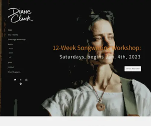 Dianecluck.info(Diane Cluck) Screenshot