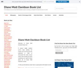 Dianemottdavidsonbooklist.com(Diane Mott Davidson Book List) Screenshot