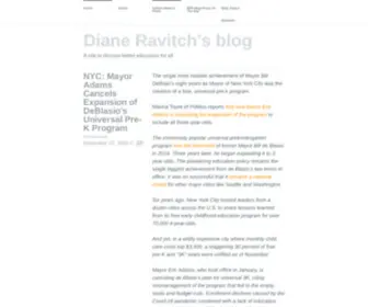 Dianeravitch.net(Diane Ravitch's blog) Screenshot