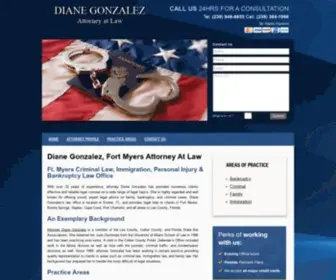 Dianeslaw.com(Estero Criminal Defense) Screenshot