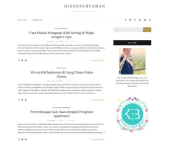 Dianesuryaman.com(Lifestyle dan Travelling Blog) Screenshot