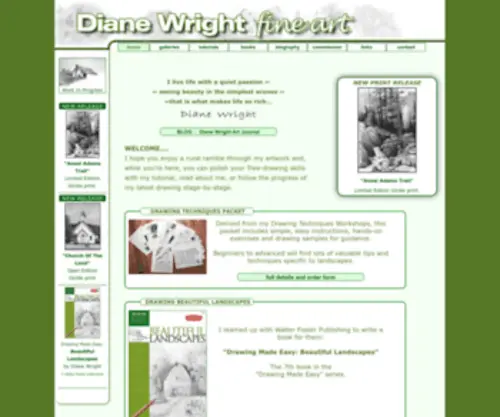 Dianewrightfineart.com(GRAPHITE PENCIL DRAWINGS BY DIANE WRIGHT) Screenshot